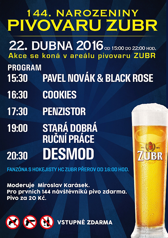 Program narozenin Zubru Program narozenin Zubru
